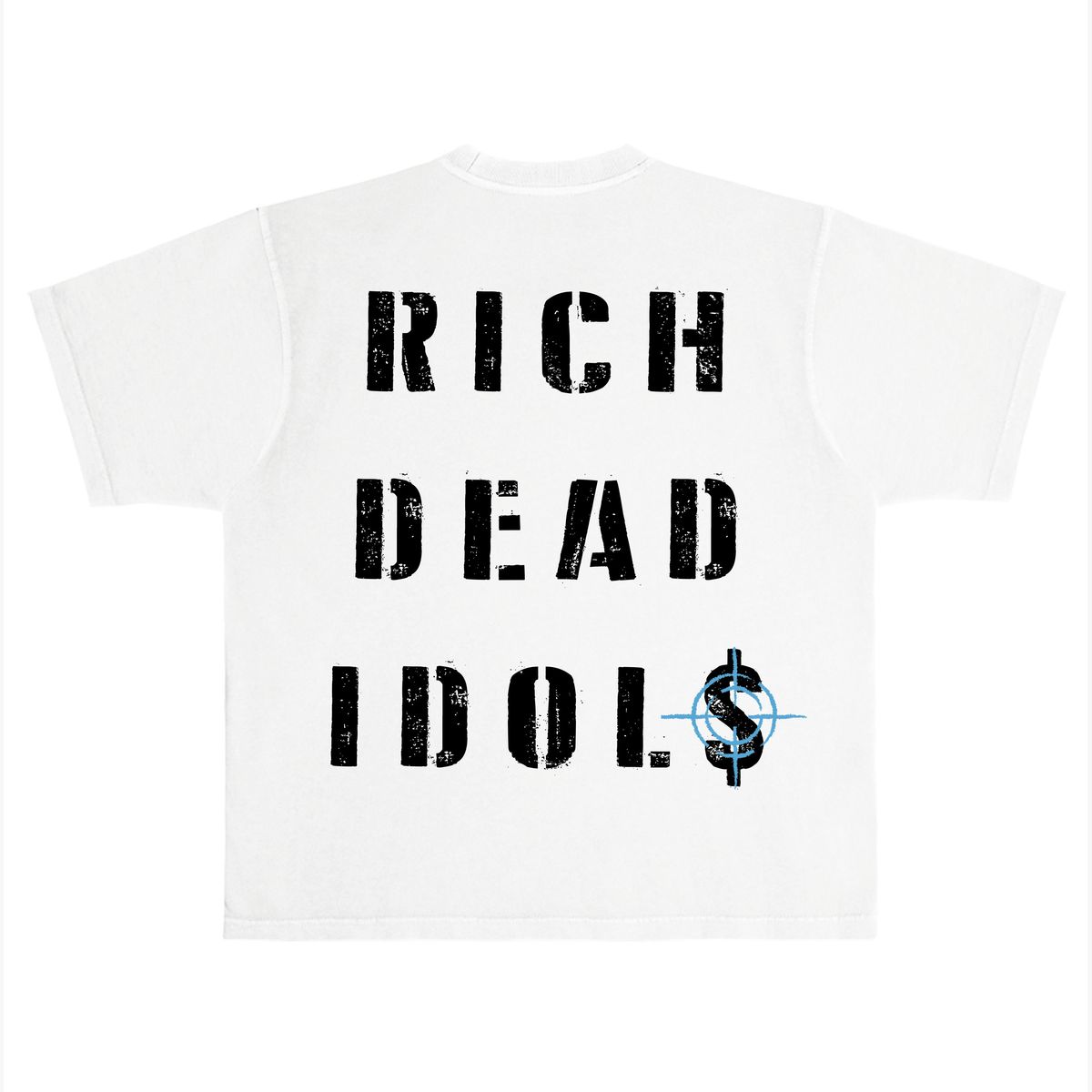 RICH DEAD IDOLS SHOOT TO THRILL" T-SHIRT WHITE