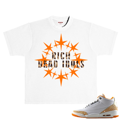 RICH DEAD IDOLS T-SHIRT WHITE"TURN PAIN INTO PROFIT" AND LEOPARD
