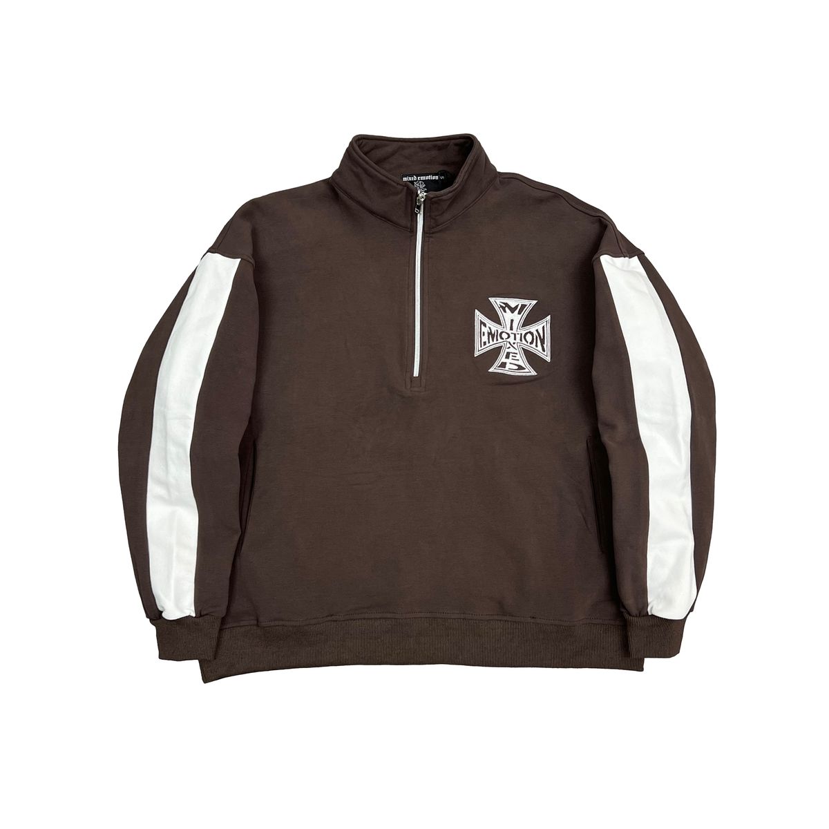 MIXED EMOTION "Brown" Quarter Hoodie