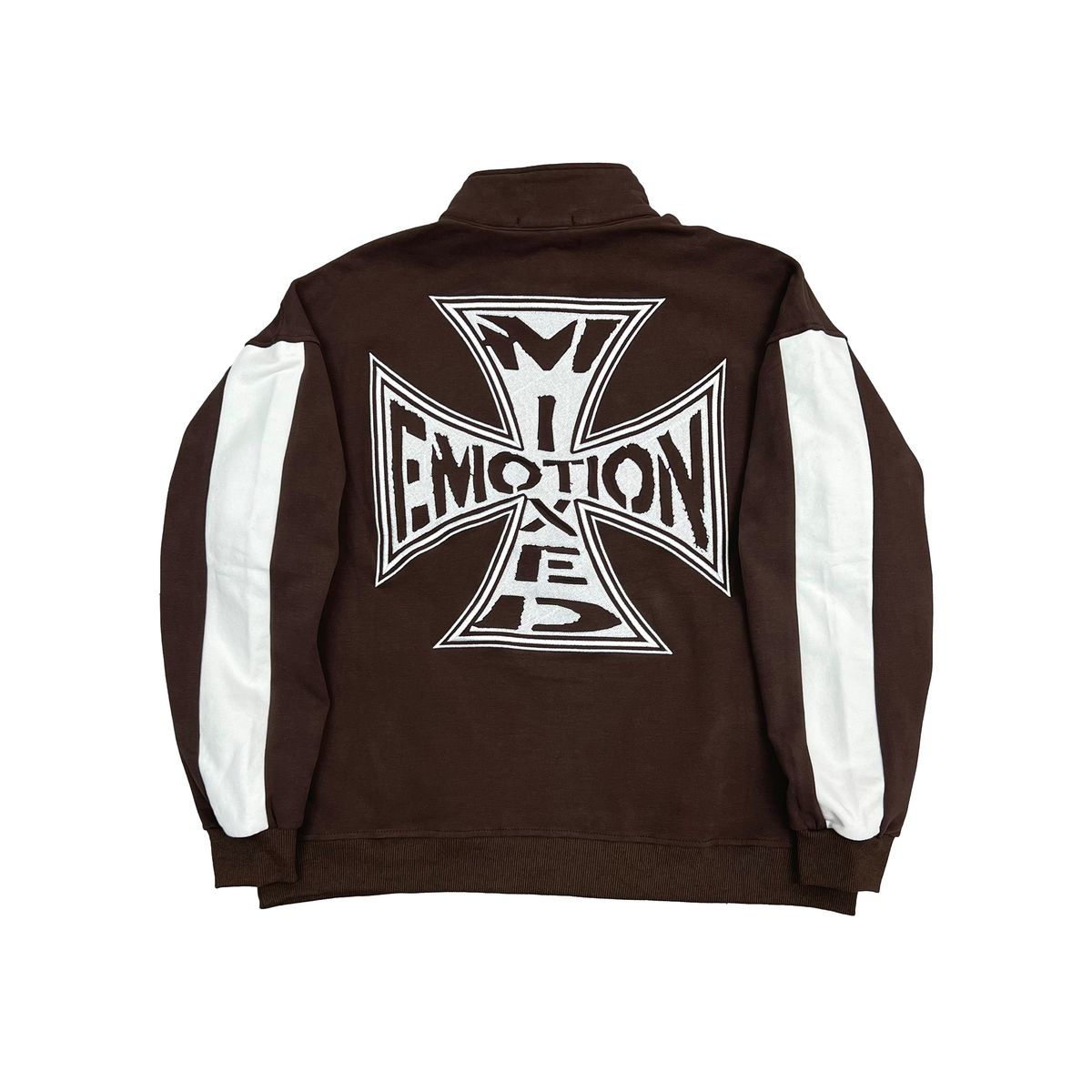 MIXED EMOTION "Brown" Quarter Hoodie