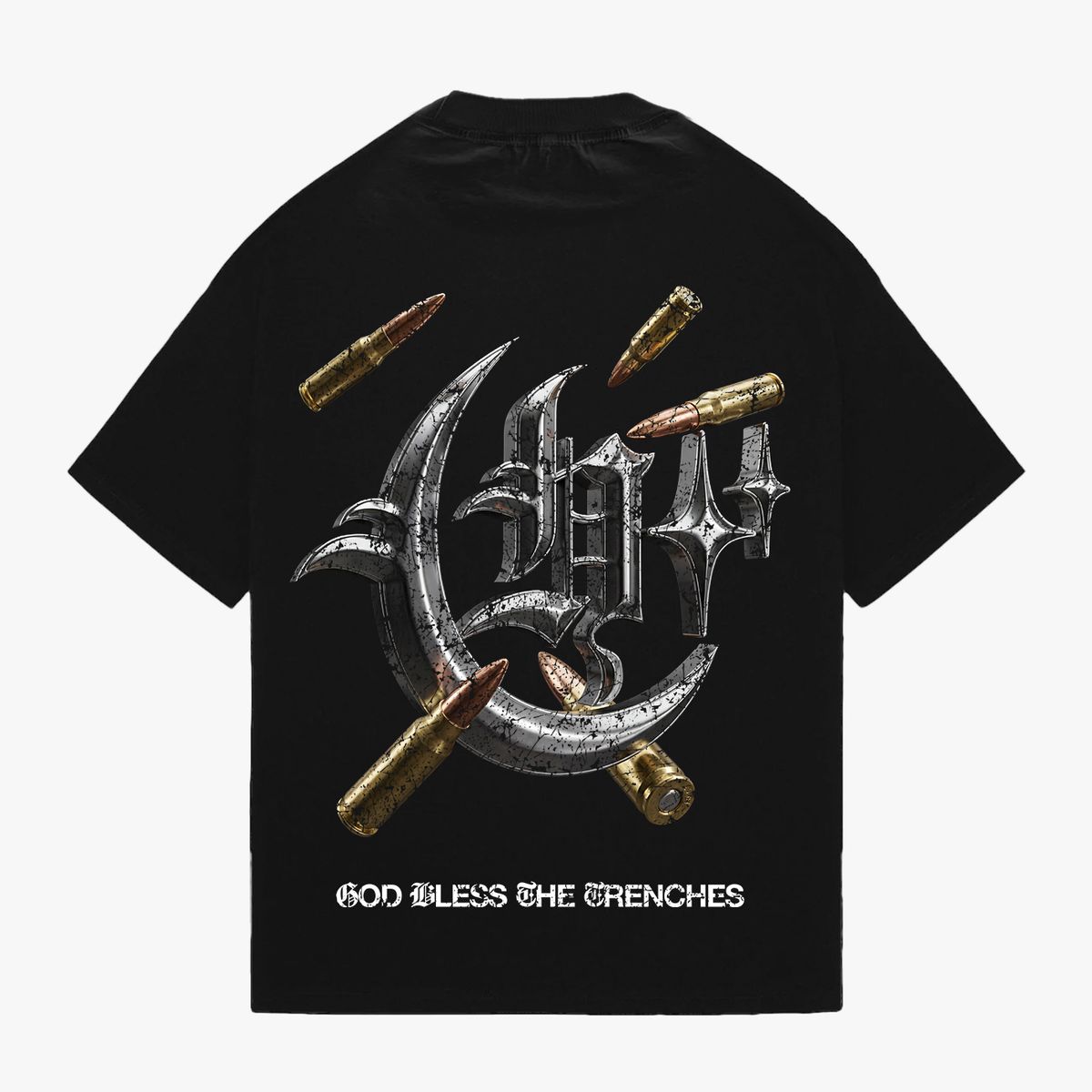 HUSTLERS COUTRY CLUB t-shirts HCC Bless the Trenches F/B