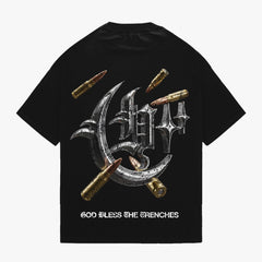 HUSTLERS COUTRY CLUB t-shirts HCC Bless the Trenches F/B