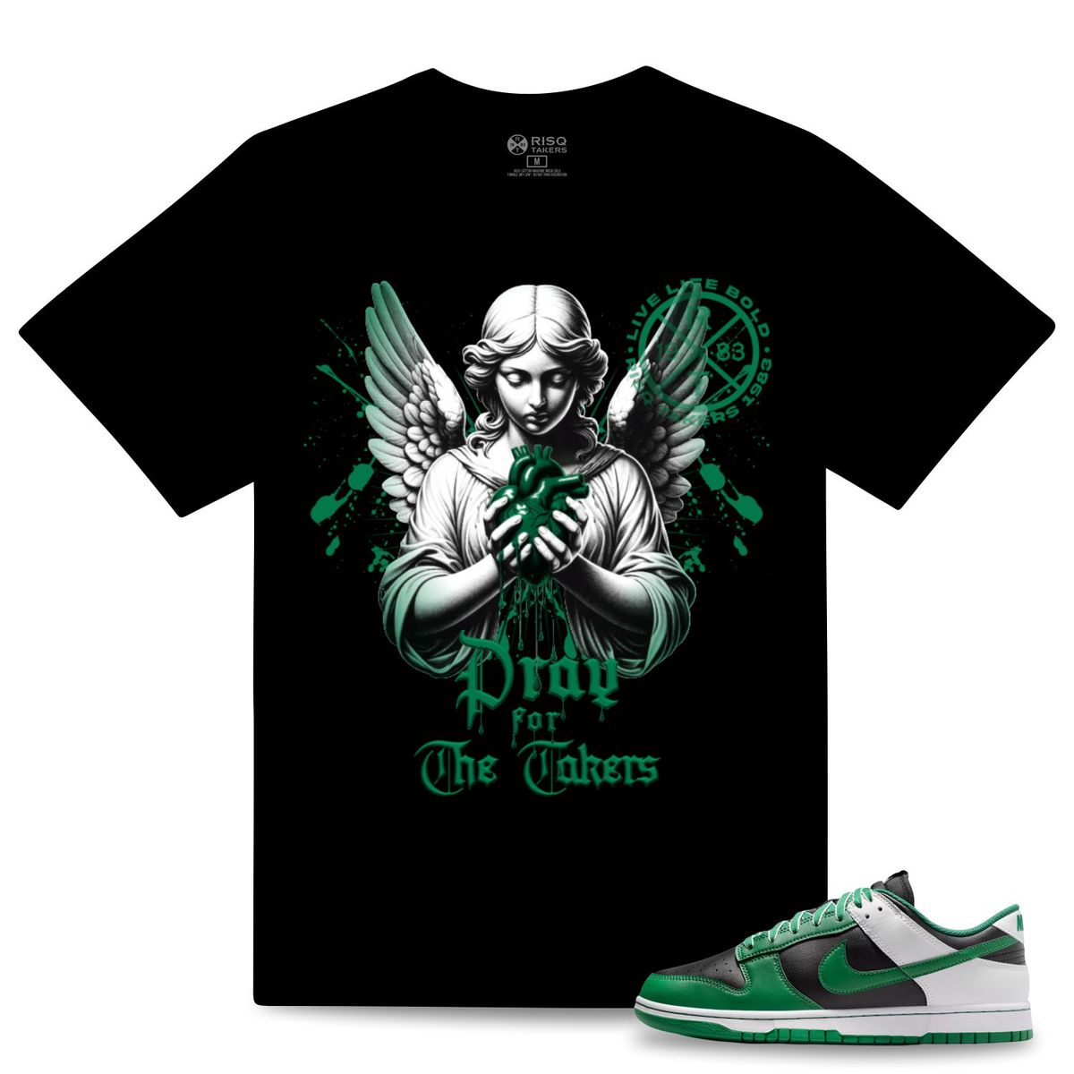 RISQ TAKERS t-shirt RTDe - Pray for the Takers V2 - BLACK 6