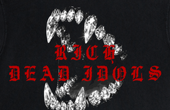 RICH DEAD IDOLS t-shirt "money hungry " BLACK AND RED