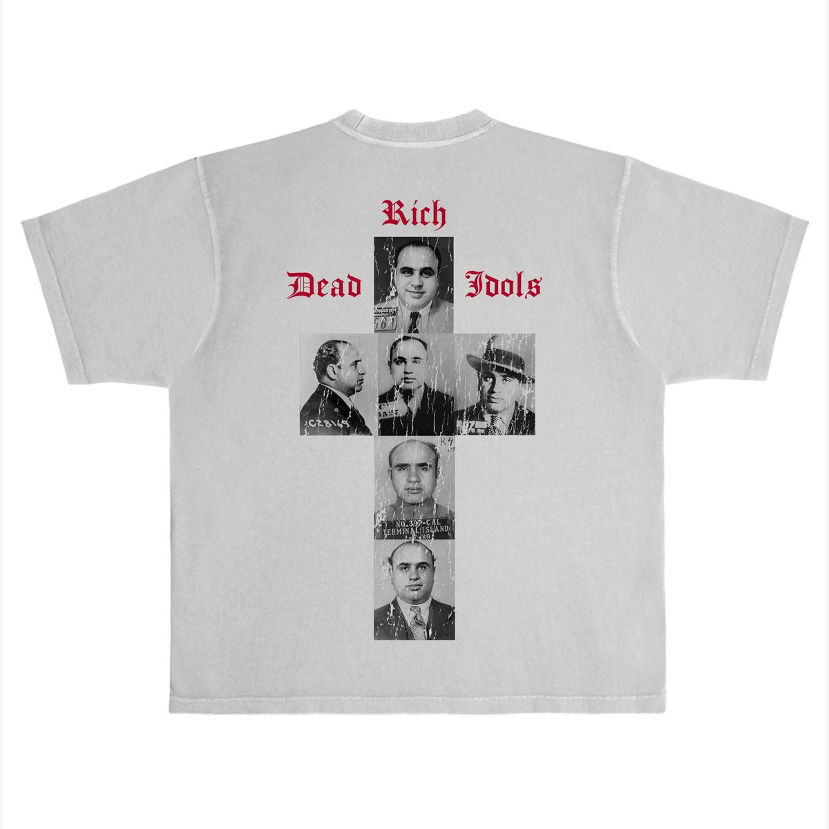RICH DEAD IDOLS t-shirt the UNTOUCHABLE al capone" GREY