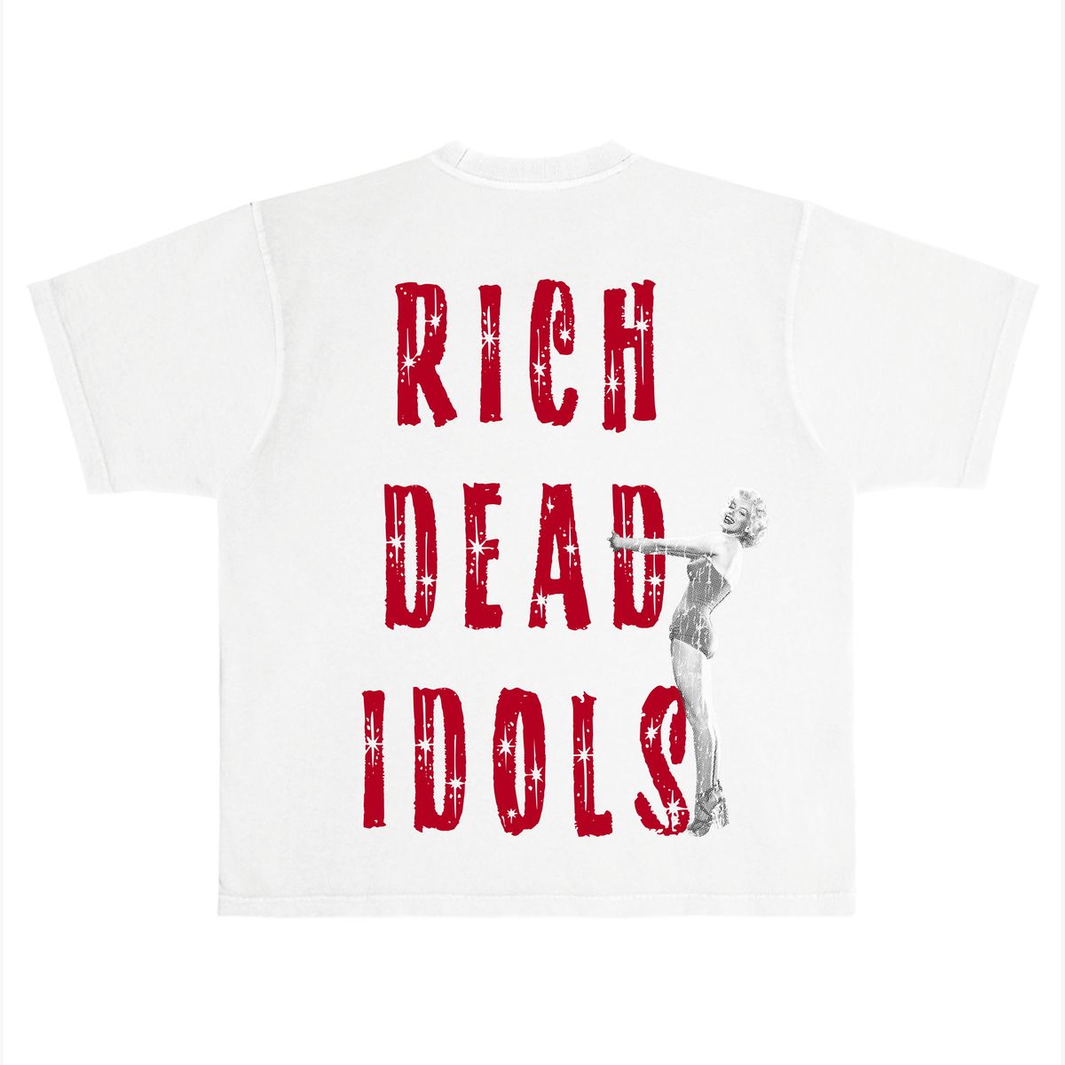 RICH DEAD IDOLS t-shirt  "RICH SEX AND BIG CHECKS"