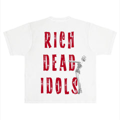 RICH DEAD IDOLS t-shirt  "RICH SEX AND BIG CHECKS"