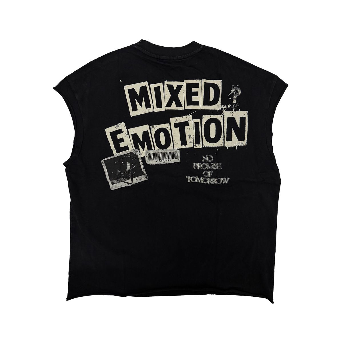 MIXED EMOTION Newspaper” Sleeveless tee