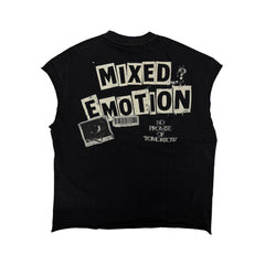 MIXED EMOTION Newspaper” Sleeveless tee