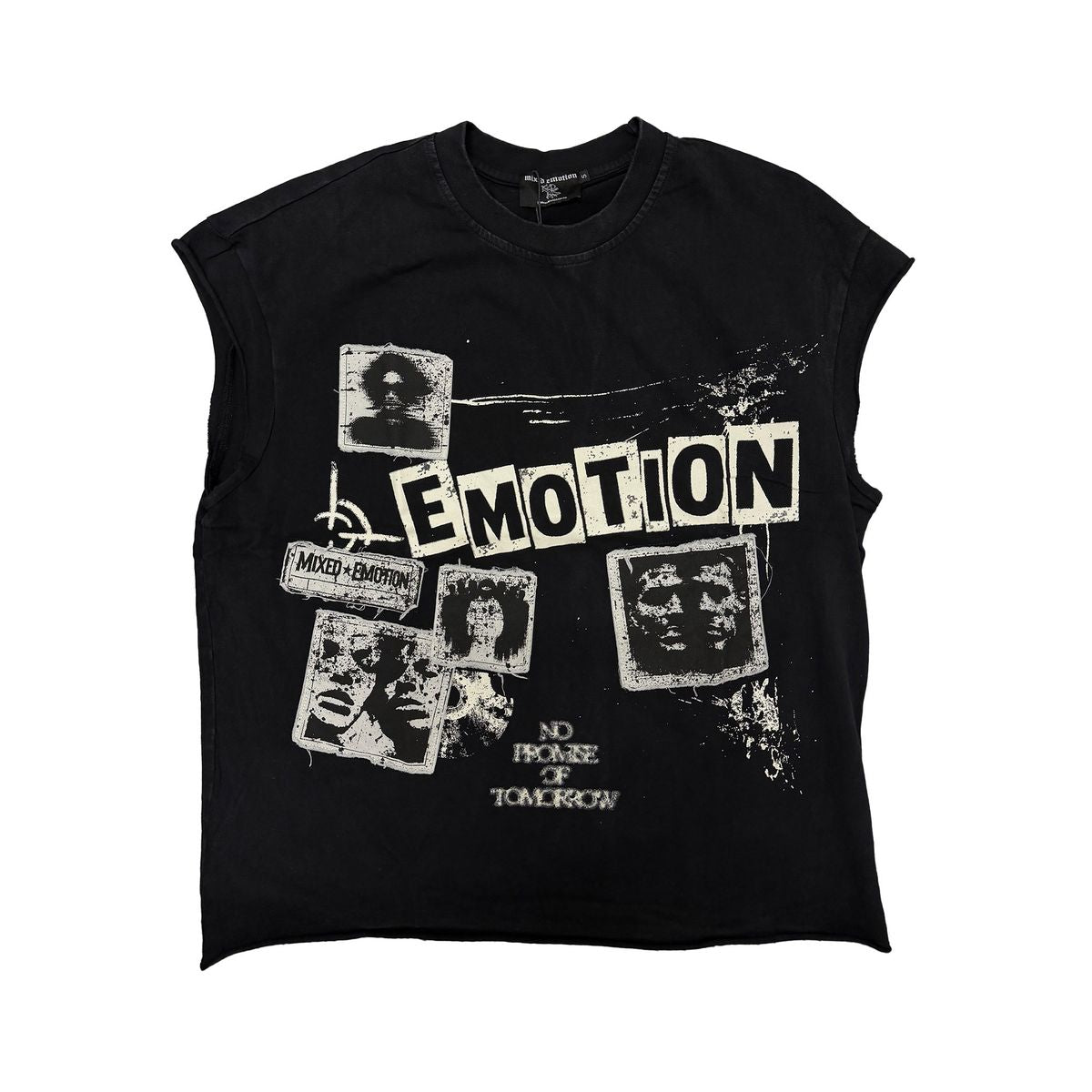 MIXED EMOTION Newspaper” Sleeveless tee