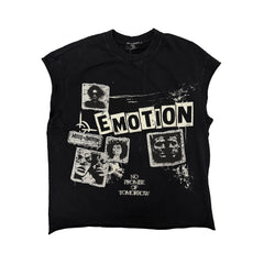 MIXED EMOTION Newspaper” Sleeveless tee