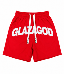 GLAZA GOD Short Waterproof Heavyweight Streetwear-RED