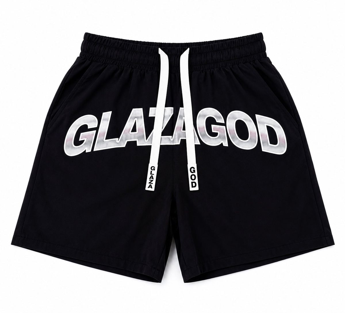 GLAZA GOD Short Waterproof Heavyweight Streetwear -BLACK