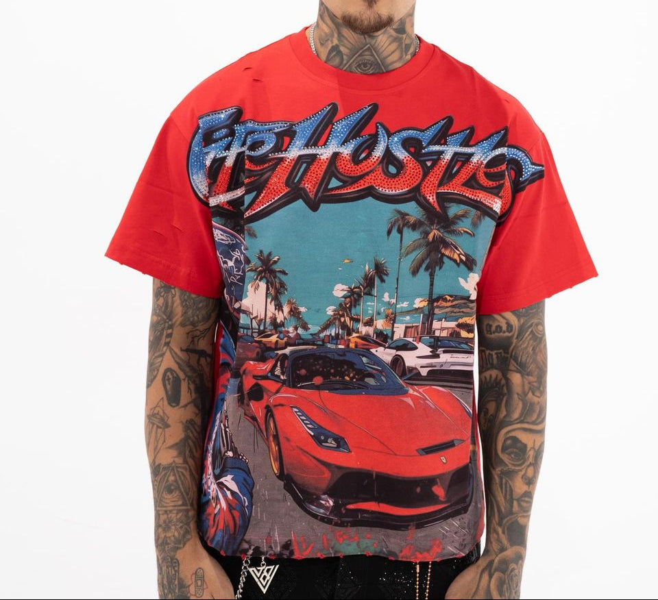 LIFE HUSTLERS T-SHIRT  LH 'Biker' TEE