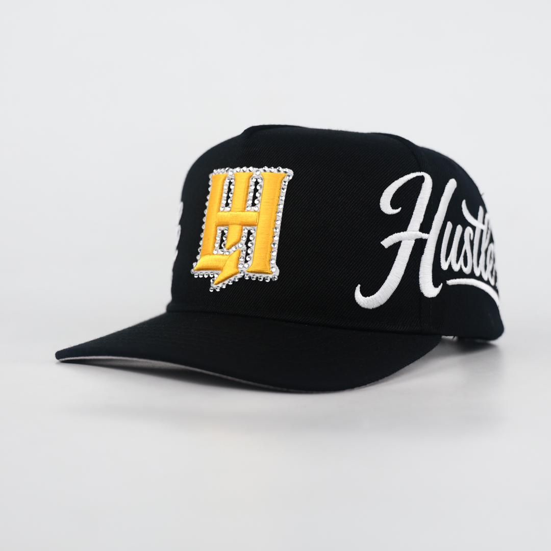 LIFE HUSTLERS  LH Hat Black/Yellow