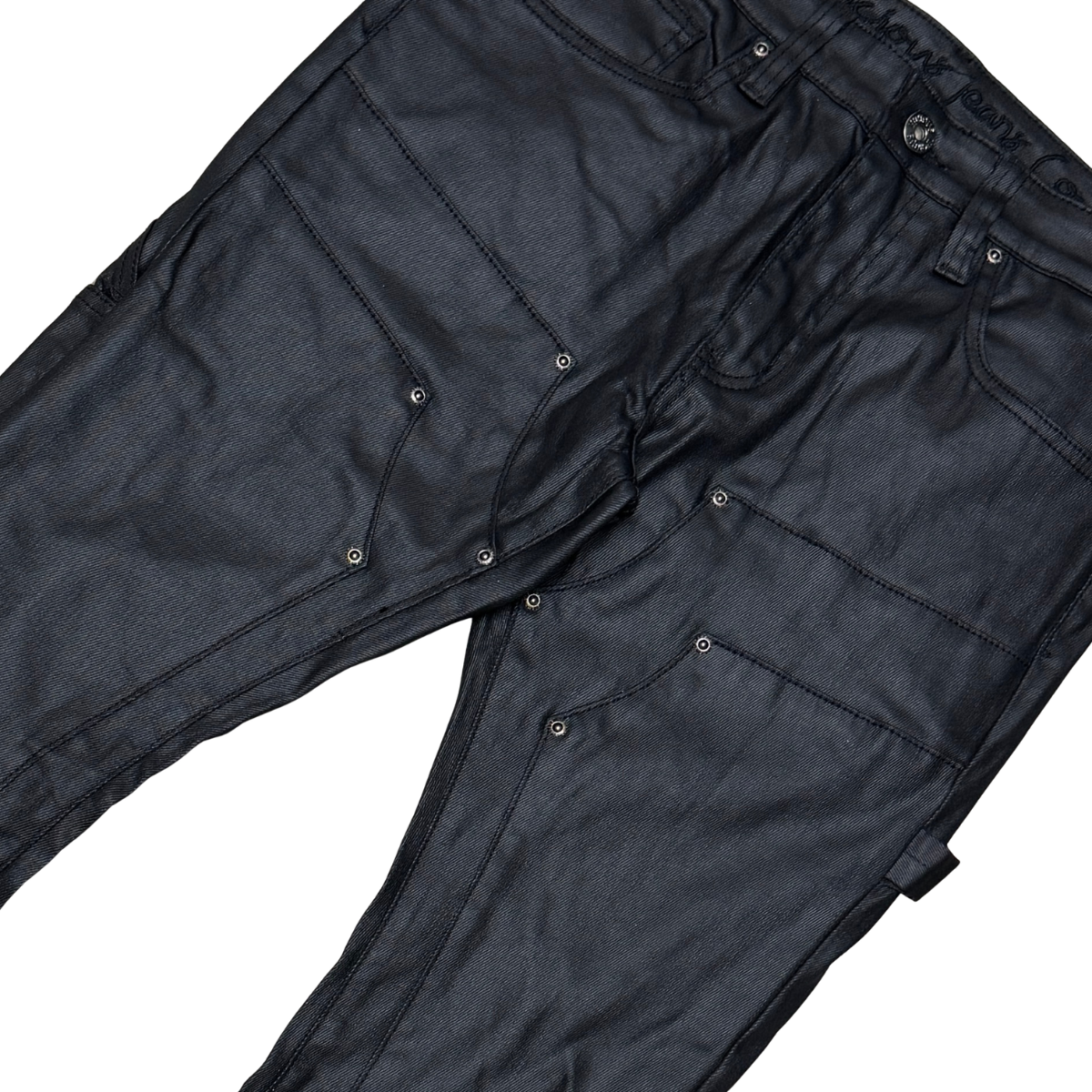 VICIOUS  PREMIUM BLACK COATED DENIM (VC1230 COATED BLACK)