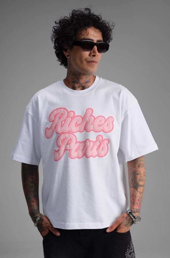 RICH GANG T-SHIRT PARIS pink