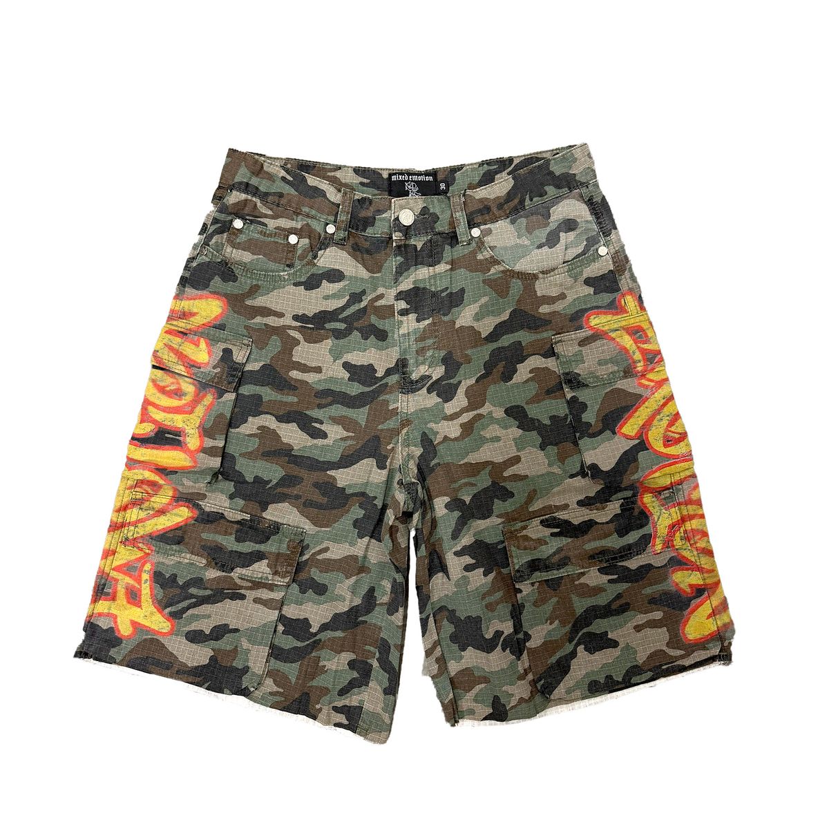 MIXED EMOTION  “Battle” Camo Shorts