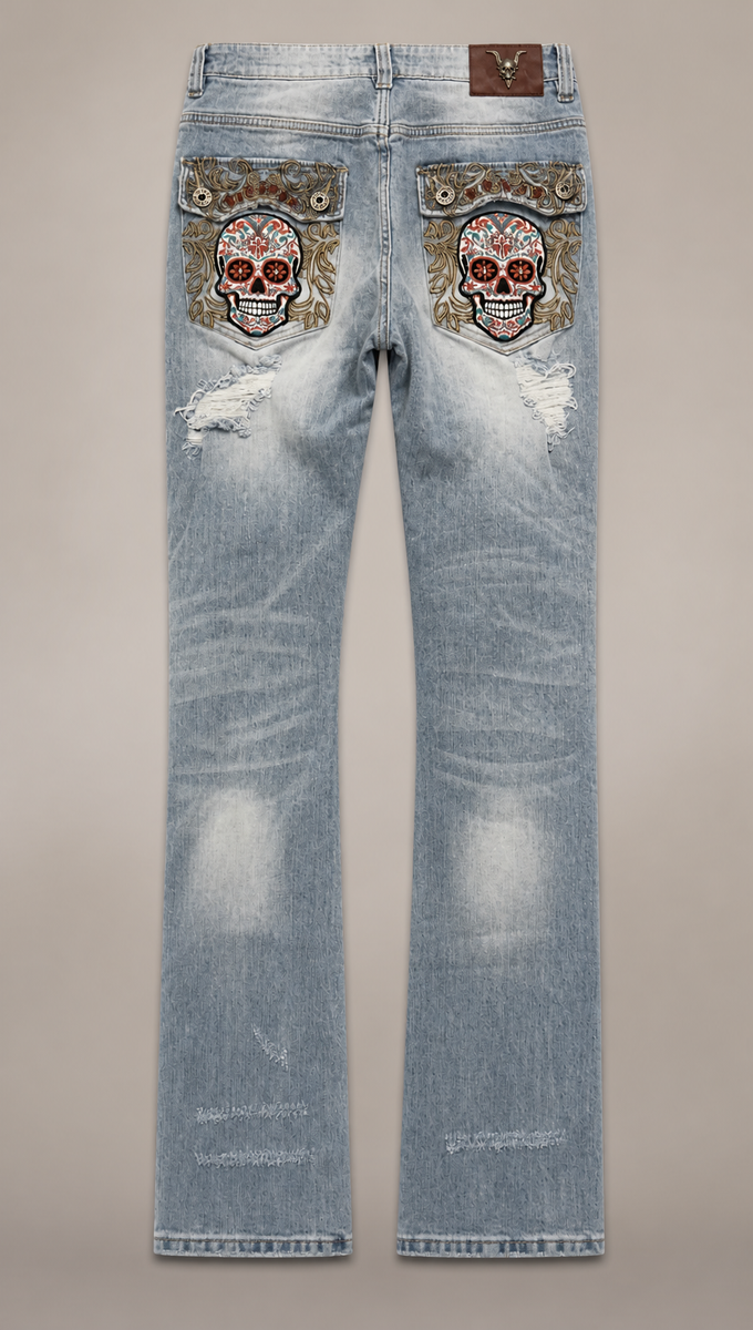 VICIOUS pants logo ON THE BACK POCKETS