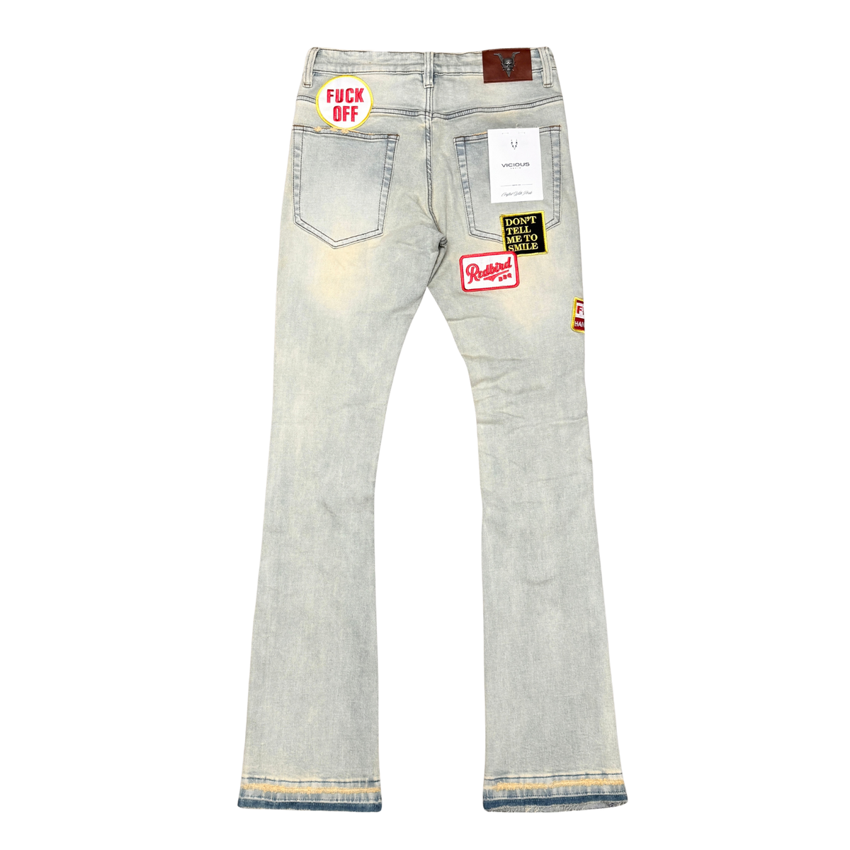VICIOUS PREMIUM DENIM / PATCHES ALL OVER (VC1022 LIGHT VINTAGE)