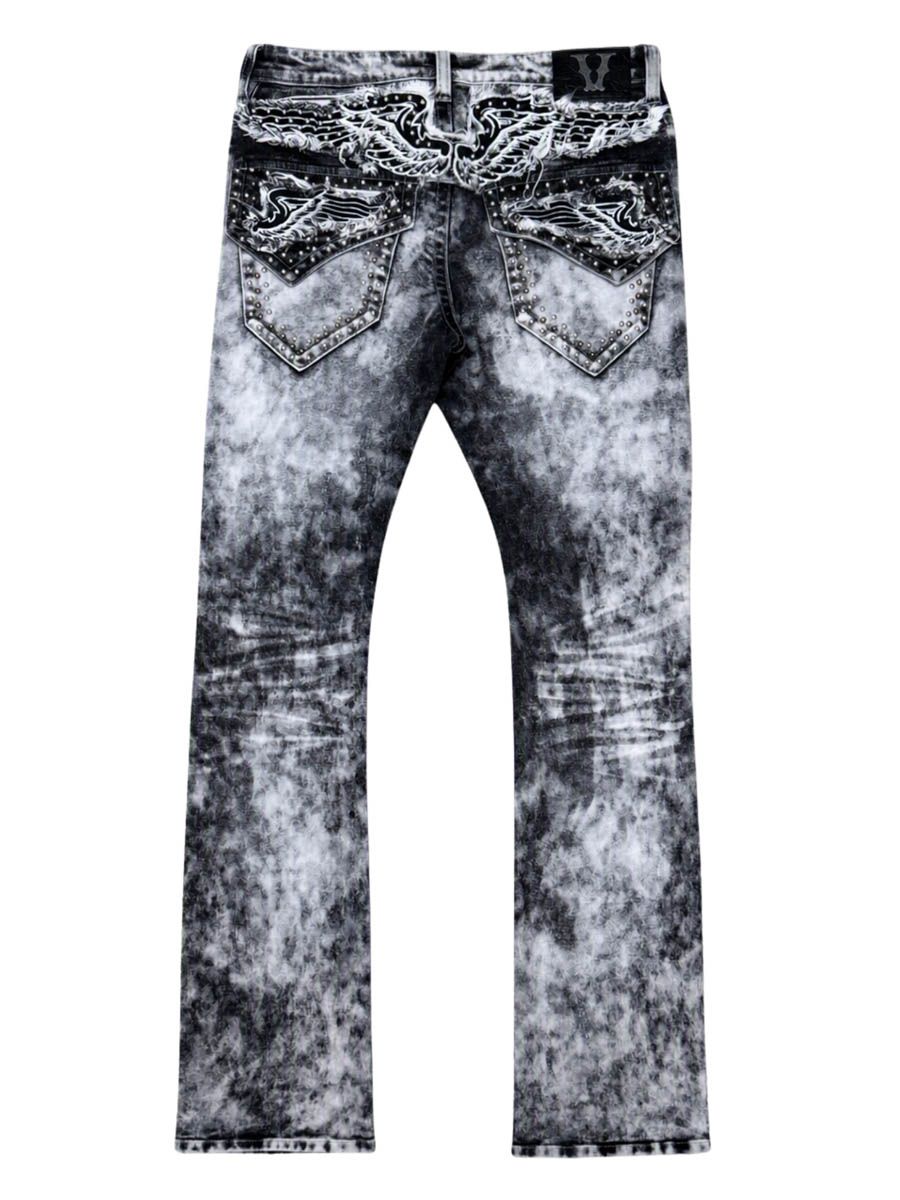 VICIOUS Premimum Denim Rip & Repair / Light Artwork BackPockets