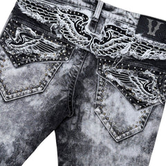 VICIOUS Premimum Denim Rip & Repair / Light Artwork BackPockets