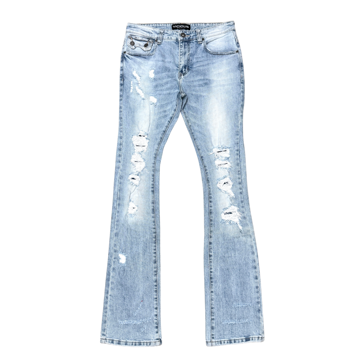 VICIOUS pants logo ON THE BACK POCKETS
