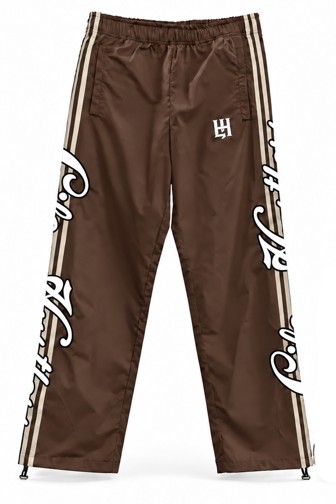 LIFE HUSTLERS TRAP SWEAT PANTS brown