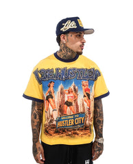 LIFE HUSTLERS t-shirt LH 'HUSTLER CITY Yellow