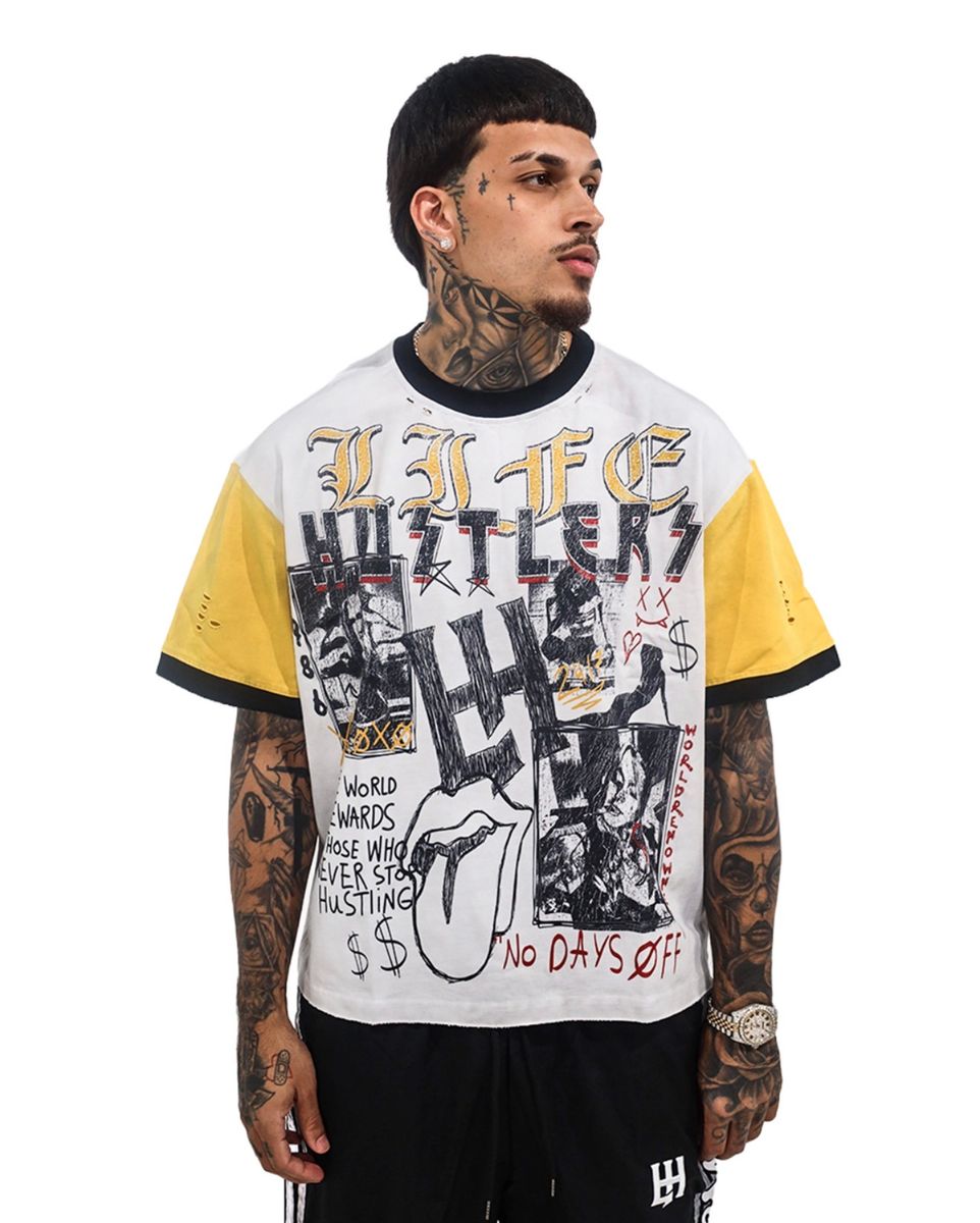 LIFE HUSTLERS t-shirt  LH 'ROLLING TEE