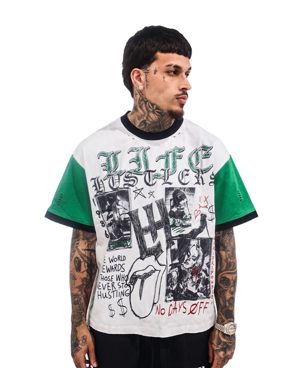 LIFE HUSTLERS t-shirt LH 'ROLLING TEE