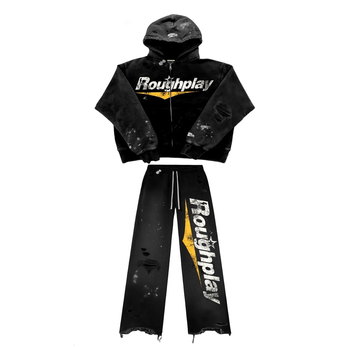 ROUGHPLAY (BLACK/ YELLOW SWEATSUIT)