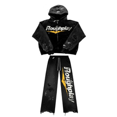 ROUGHPLAY (BLACK/ YELLOW SWEATSUIT)