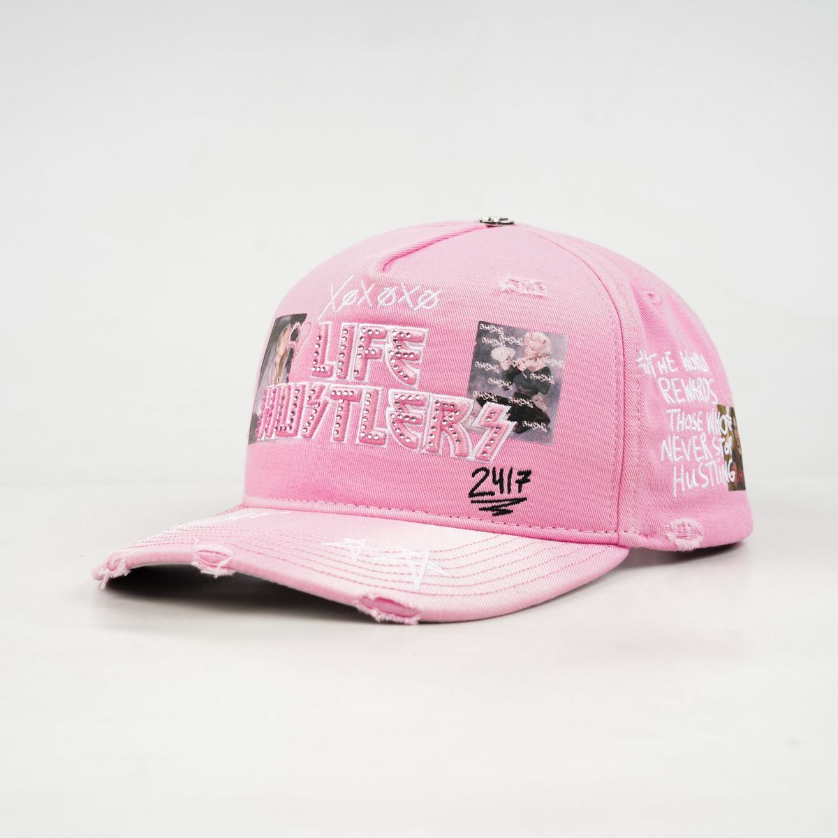 LIFE HUSTLERS hat LH DESIGNER PINK