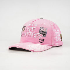 LIFE HUSTLERS hat LH DESIGNER PINK