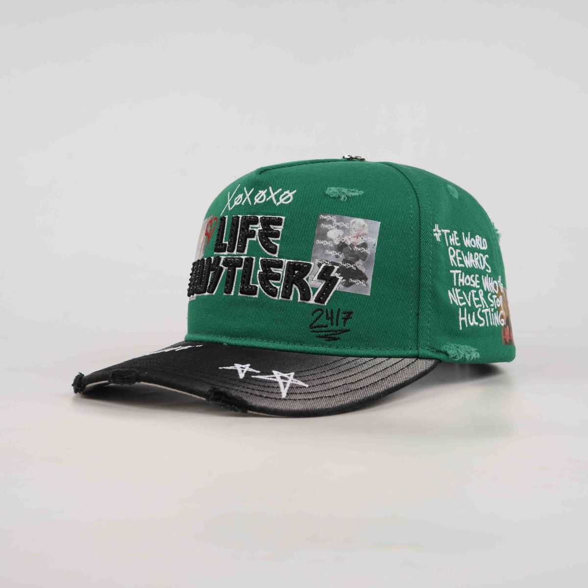 LIFE HUSTLERS hat  (LH DESIGNER green
