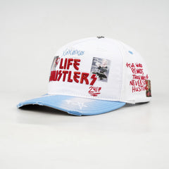 LIFE HUSTLERS hat (LH DESIGNER WHITE)