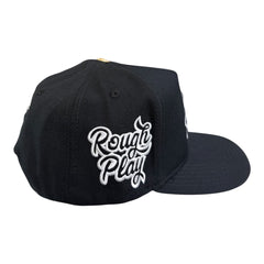 ROUGHPLAY HAT BLACK BANDAID SNAPBACK)