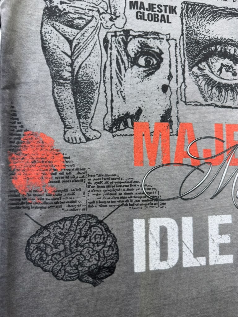 MAJESTIK t-shirt GARMENT DYE DTG PRINTED