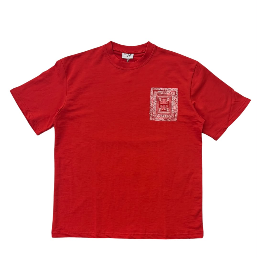 RICH GANG T-SHIRT my rebellion (#OVZ TEE, (BP824)) red