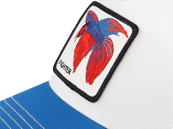 THE FARM V2 Fighter Head Sur Blanco/Azul 101-1435-BLU-O/S