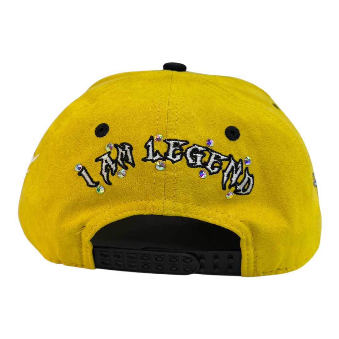 LEGENG HAT 1st Anniversary - Limited Edition Snapback Suede YELLOW/BLACK