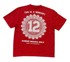 RICH GANG T-SHIRTS red POWER MOVES ONLY (#OVZ TEE, (BP477))