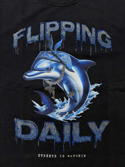 STREETZ IZ WATCHIN t-shirt FLIPPING DAILY (SIW5252W)