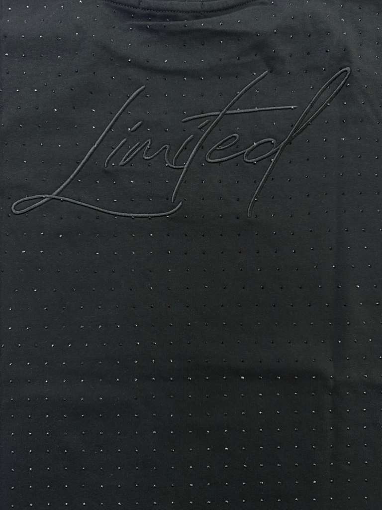 RICH GANG T-SHIRTS black LIMITED RHINESTONE (#OVZ TEE, (CT11))