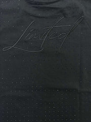 RICH GANG T-SHIRTS black LIMITED RHINESTONE (#OVZ TEE, (CT11))