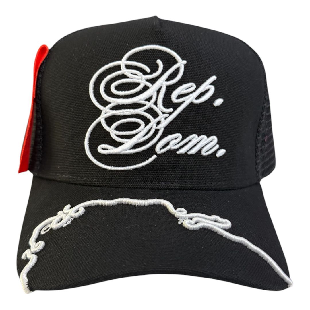 JERGHATS Hidden mesh design Rep Dom Trucker Hat • Hidden Panel Edition