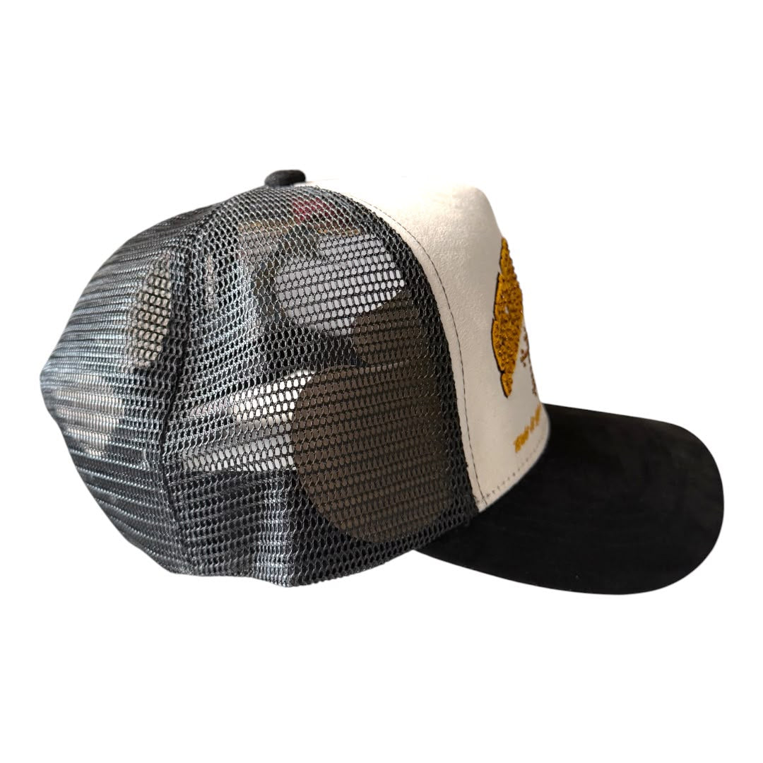 REYES HAT siempre con dios black/white/gold