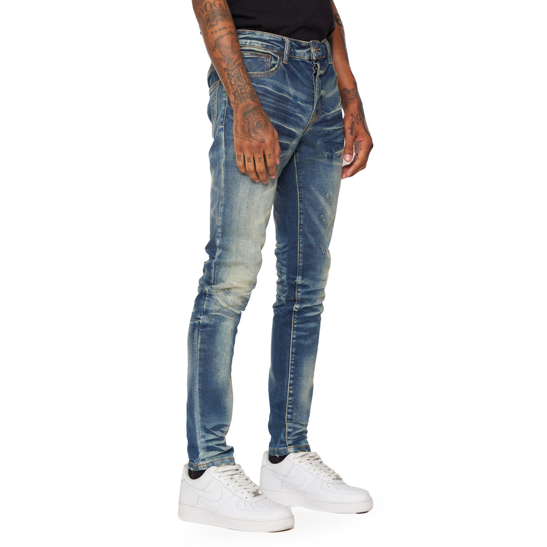 VALABASA ANGEL” BLU SPORCO SKINNY JEAN VLBS2256