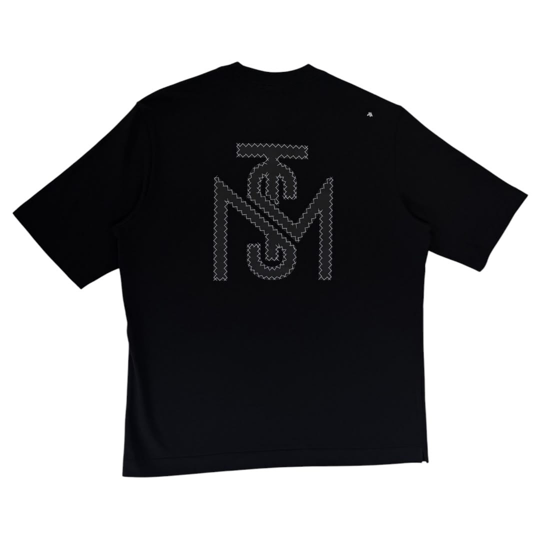 MONASTERY COUTURE GIPFEL T-SHIRT OVERSIZED MEN BLACK